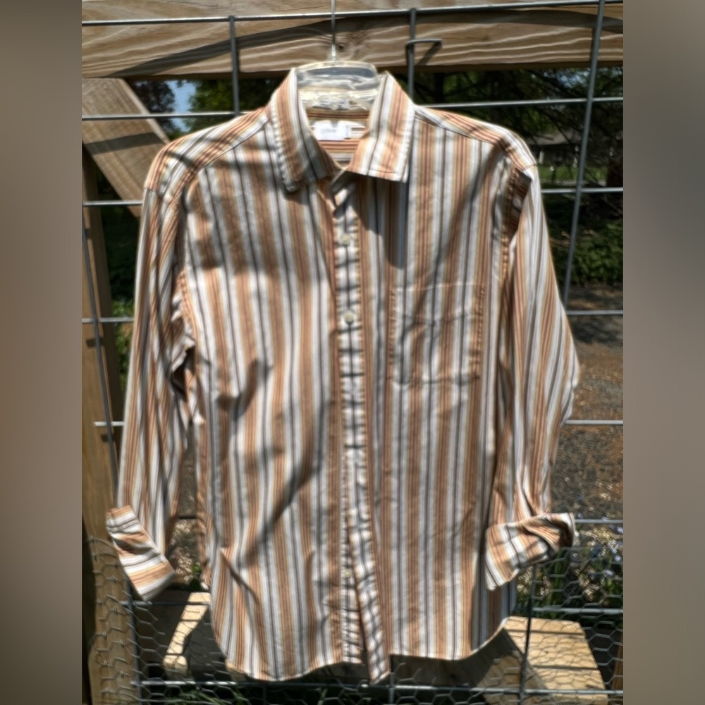 J.Crew vintage striped men’s shirt size 15 1/2 to 16